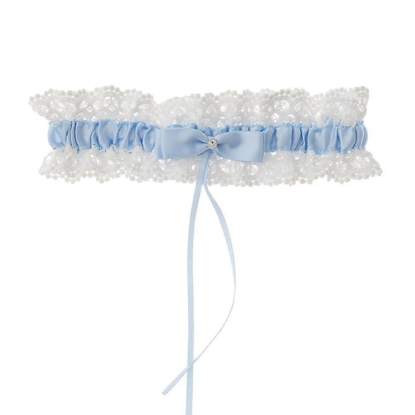Elegant Blonderingsstrømpebånd med Rhinestone-pynt