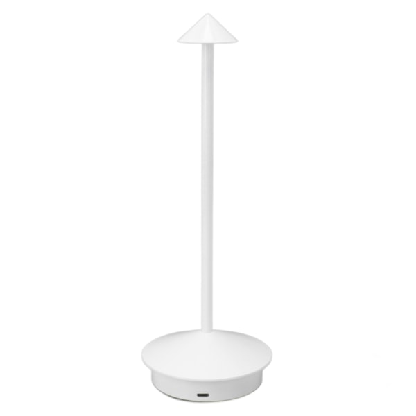 Langaton pöytälamppu Rauta Ladattava Yöpöytälamppu 3 Värilämpötilaa Säädettävä Pöytävalaisin Kotiin Asuntolaan Toimistoon Valkoinen