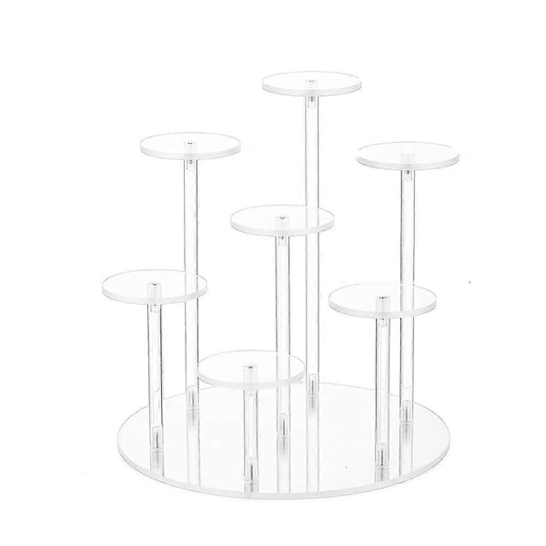 Akryl Dessert Displayställ Smycken Tårta Förvaringsställ Transparent