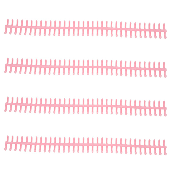 10 st 34 hål bindande ryggrad plast split lösa blad ringar avtagbar bindande slinga 12 mm diameter rosa