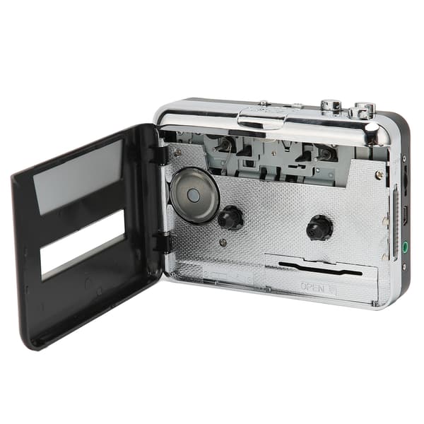 Kassettspiller Bærbar Multifunksjonell MP3 CD-konverter USB Auto Reverse Lyd Musikk Kassettspiller for Laptoper og PCer