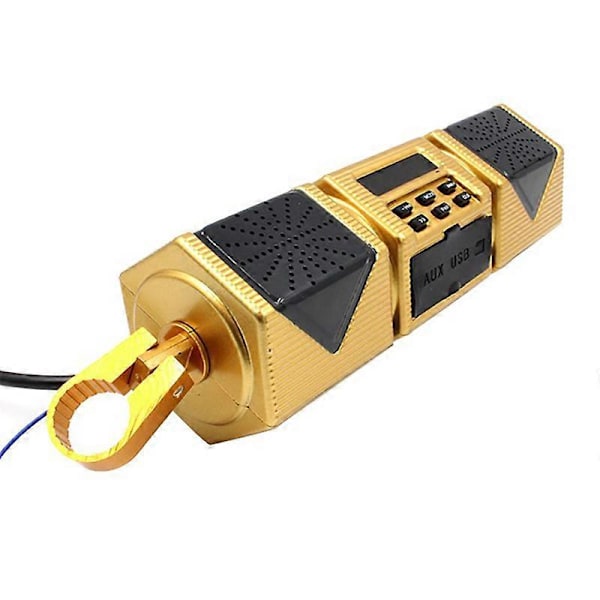 Moottoripyörän MP3-soitin Ohjaustangon kaiutin Bluetooth-musiikki FM-radio
