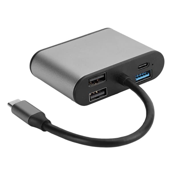 8-i-1 USB-C-hub grå multifunksjonell utvidelsesdokkingstasjon Type-C til HDMI+VGA+PD-kontakt grå