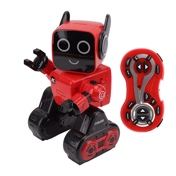 Älykäs laulava ja puhuva robotti, kauko-ohjattava robottilelu, vuorovaikutteinen älykäs RC-robottilelu lapsille, yli 8-vuotiaille, punainen