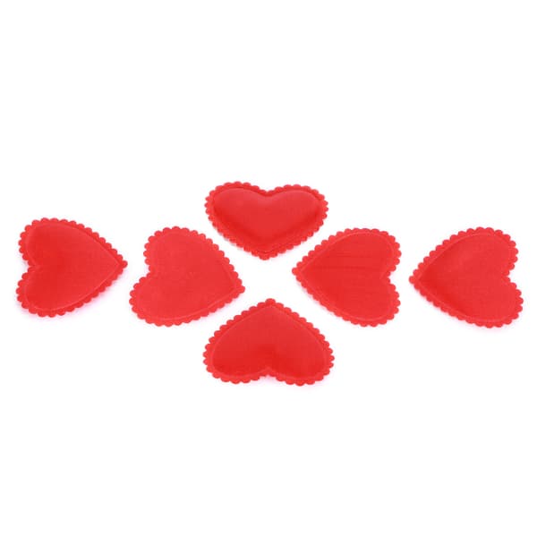 500 stk. 3,5 cm hjertekonfetti i polyester til bryllup og valentinsdag