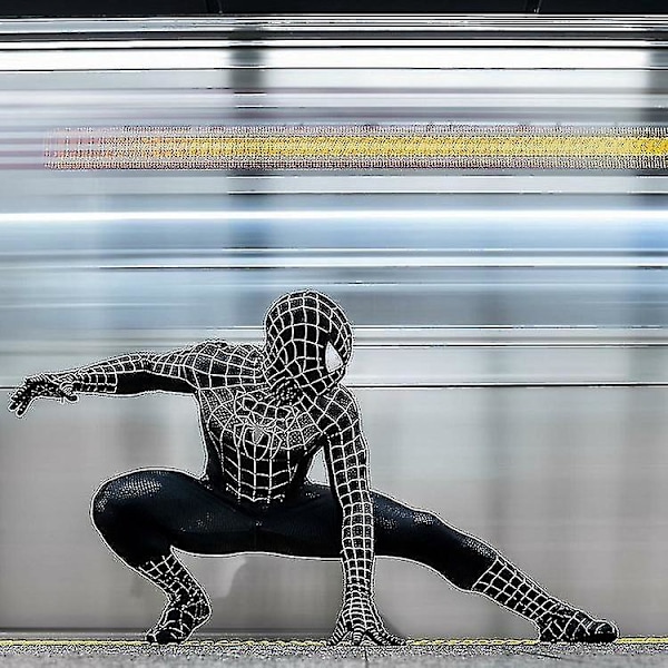 Spiderman Venom Cosplay-puku - Pää ja runko erillään