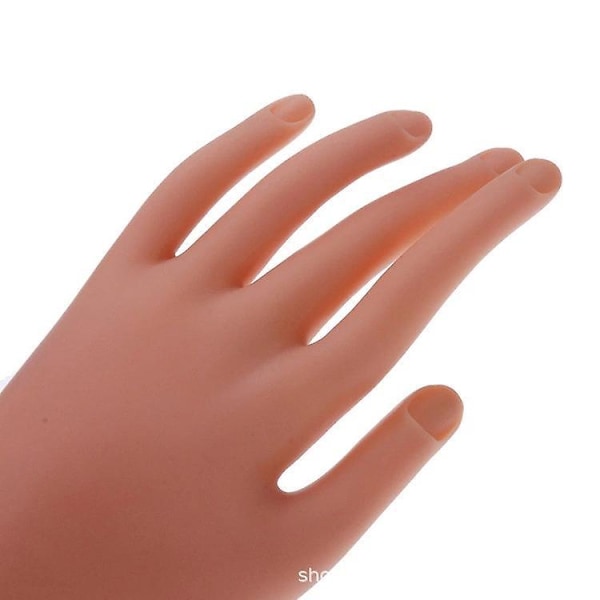 Akrylnaglar Övningshand Träningskit med Nageltips Flexibel Mannequin för Nagelkonst