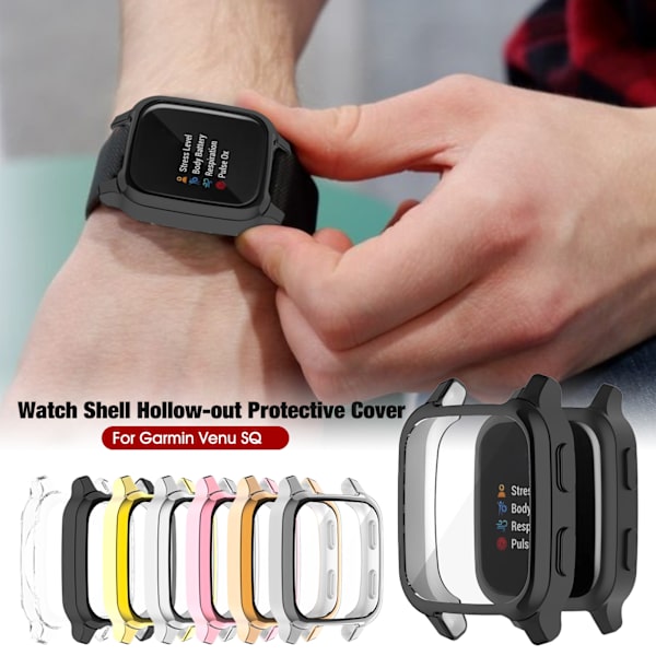 Beskyttende etui kompatibel med Garmin Venu SQ Full Coverage Protective Case Cover