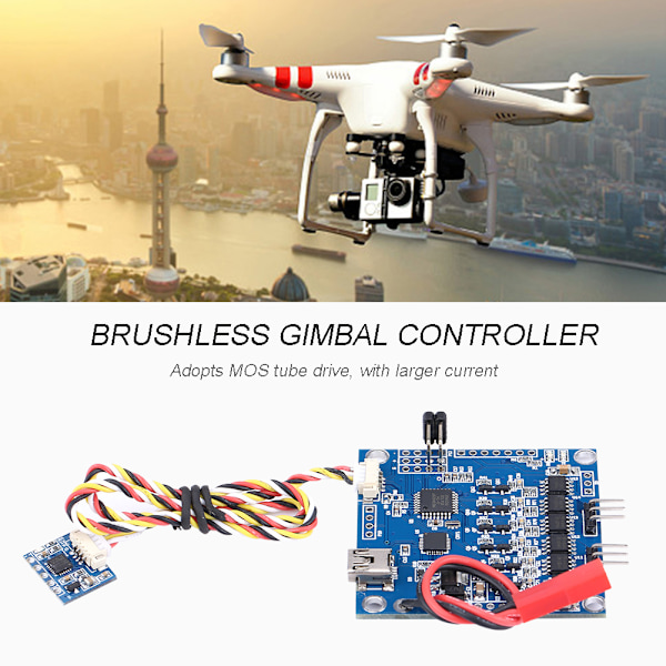 BGC 3.0 Mos Drive Högström 2-axlig borstlös Gimbal Controller Board Driver med sensor