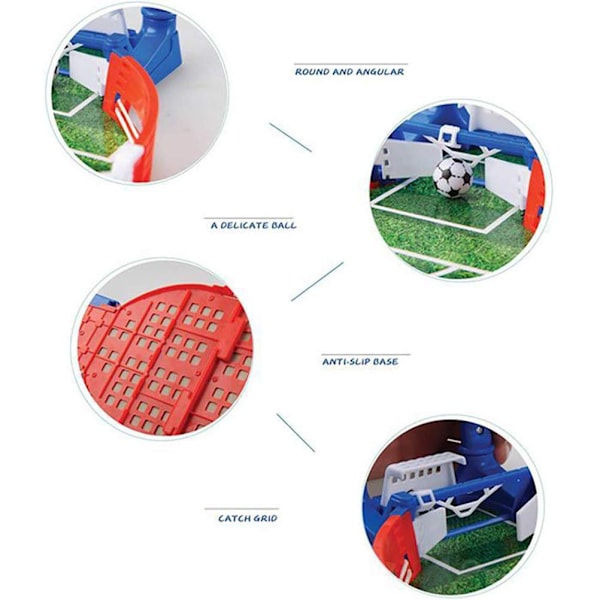 1 sæt Mini Fodboldspil Bordfodbold Træning Bordlegetøj Interaktivt Familiefest Spillelegetøj til Sportsfans