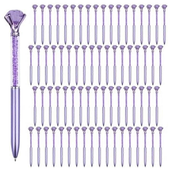 60 st Söta Kulspetspennor Bulk, 1,0 mm Medium Spets Blått Bläck Lila