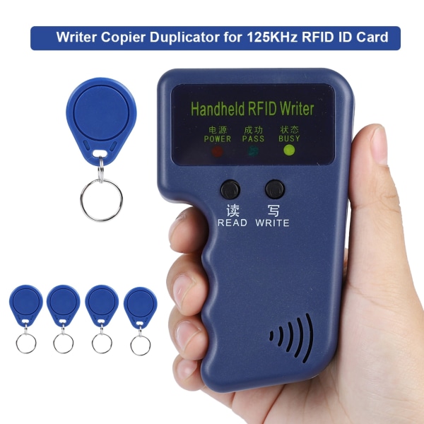 Handhållen RFID ID-kort kopiator med 5 taggar