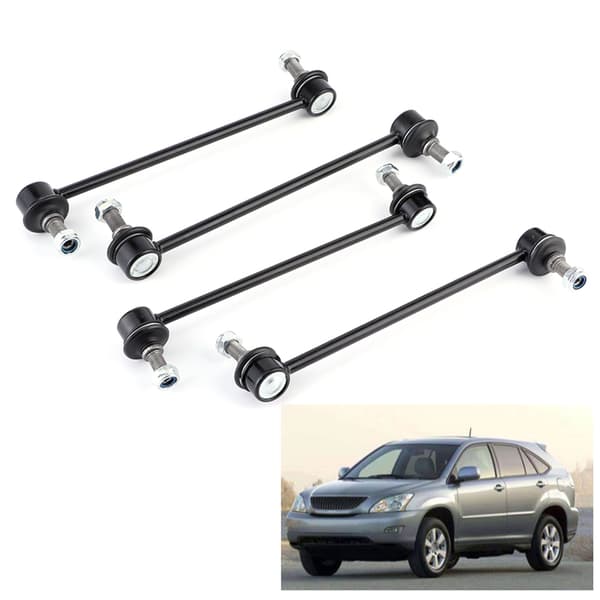 4 stk. Forreste og Bageste Stabilisator Svingstangslænkesæt K90344 Udskiftning Passer til Avalon / Camry / Solara / ES300 / RX330