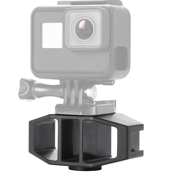 Ulanzi Vlogging jalustan kiinnike Double Cold Shoe Mount 1/4 tuuman kolmijalan kierre GoProlle