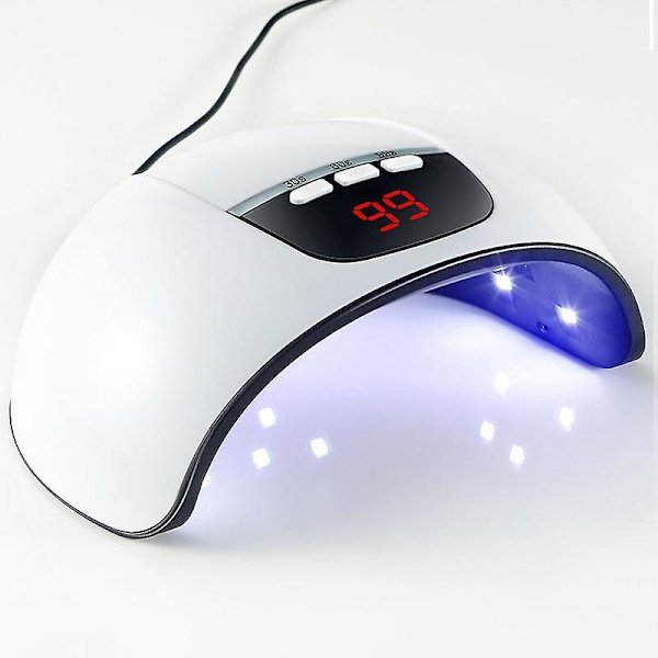 54W UV LED Negle tørrelampe Professionel USB Neglelampe med Timer og Infrarød Sensor til Gel Polish Manicure