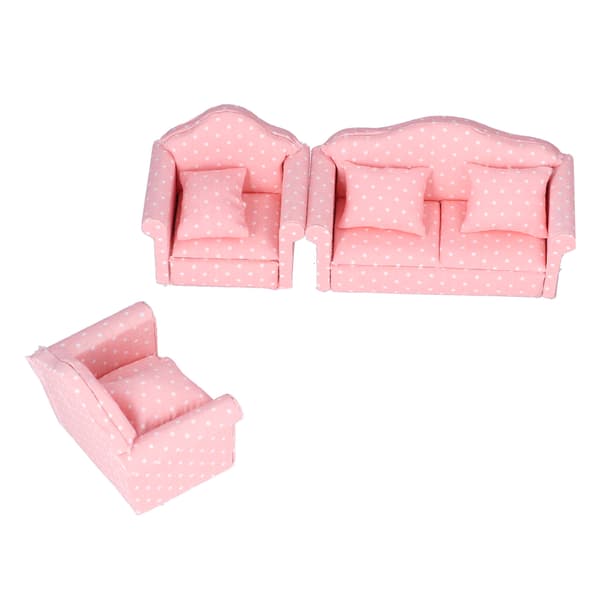 1:12 Miniature Dukkehus Sofa DIY Mini Dukkehus Sofa Møbler Legetøj Tilbehør