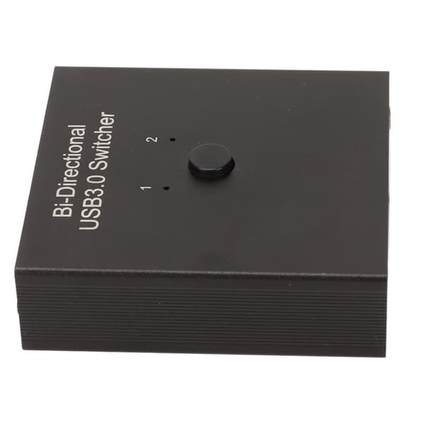 USB 3.0 Switch Selector 2 ind 1 ud 1 ind 2 ud Tovejs Metal Shell USB Delingsswitch til Computer Printer Telefon