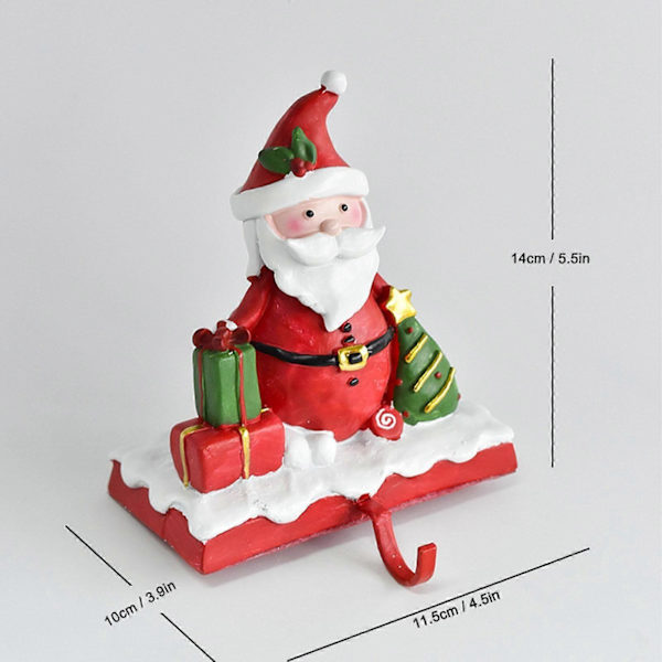 Julstrumphållare Robust Krok Hemfest Dekoration Strumpupphängare - Jultomte - Jultomte