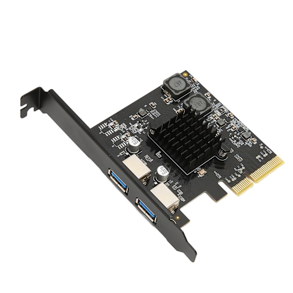 PCIE til USB3.1 udvidelseskort 10 Gbps stabil høj hastighed PCIE til 2 port USB3.1 Gen 2 værtscontroller udvidelseskort