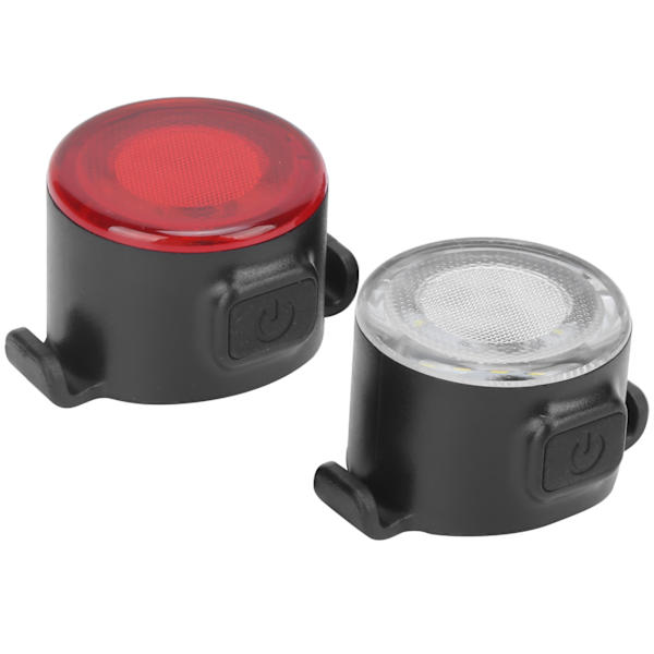 Polkupyörän LED-takavalo Etuvalosetti USB-ladattava Pyörä Yöajo Mini Varoitusvalo