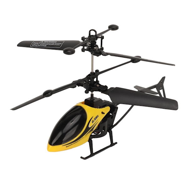 Miniatyr RC helikopter med lätt laddning Elektrisk RC drönare flygplan Höjdhållning Helikopterleksak för alla åldrar Gul