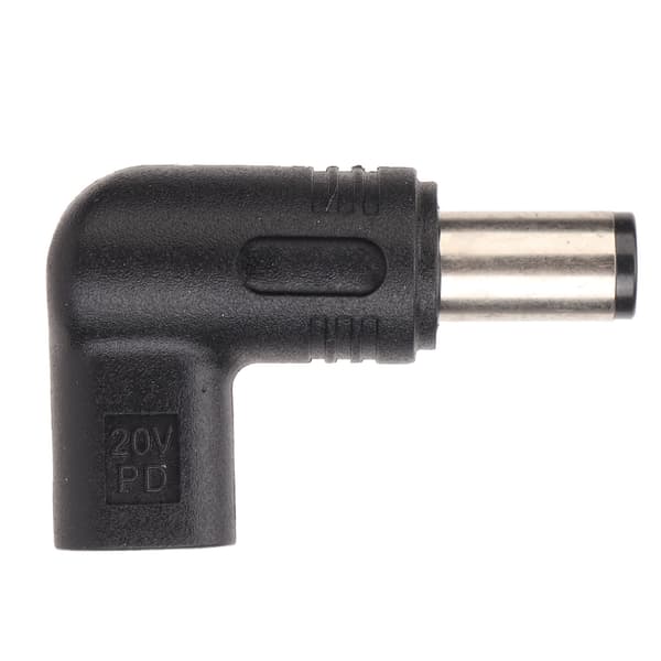100W PD USB 3.1 Typ C Hon USB C till DC 18.5‑20V 7.4x5.0mm Hanadapter PD Emulator Trigger 90 Grader Vinklad för Dell Bärbar Dator