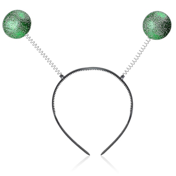 Grønne Alien Kostymebriller med Marsantenne Hodebånd Boppers