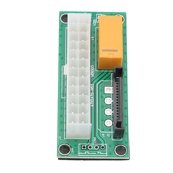 Dobbelt strømforsyning Sync Starter ATX24pin Sikker Stabil Transmission Plug and Play Strømforsyning Sync Starter