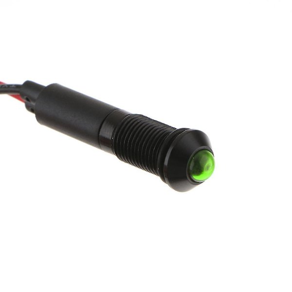Auton moottoripyörän kuorma-auton DC24V 8mm kojelaudan merkkivalo johdoille vihreä