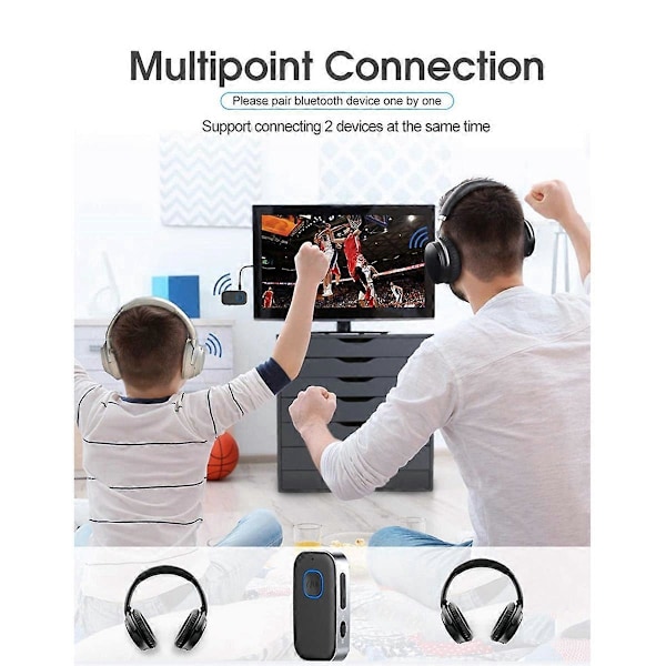 2-i-1 Bluetooth-modtager og -sender Bærbar trådløs Bluetooth