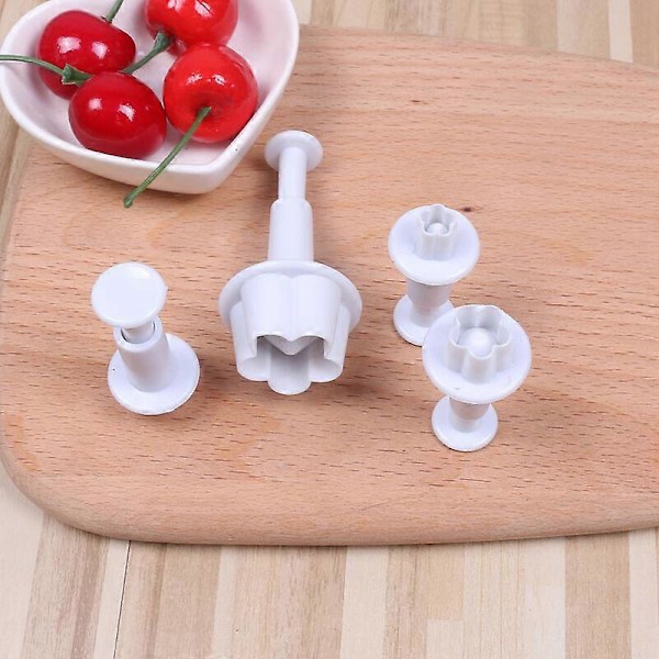 Tryckform, Plast, 4st Vita
