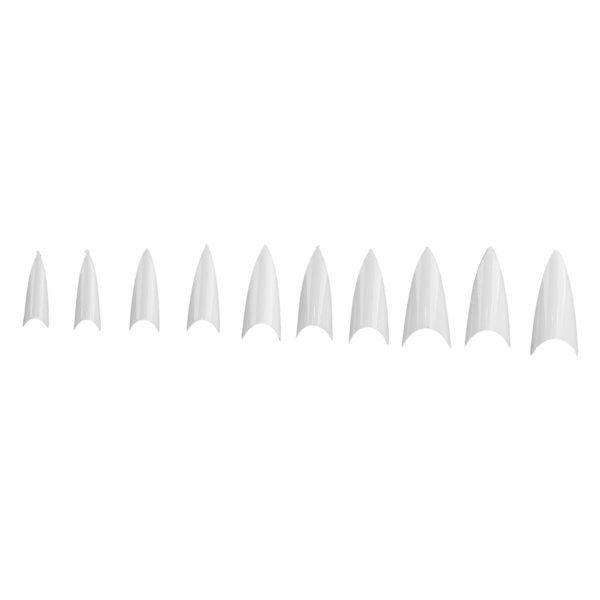 10 stk falske neglespidser spidse form halvdækkende kunstige neglespidser Nail Art Supplies#02