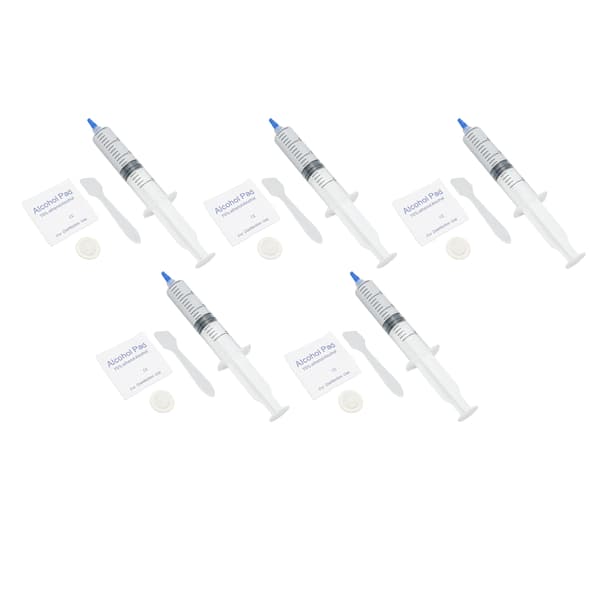 5 stk. termisk pasta 3,2W/m.k metalfri sikker stærk vedhæftning termisk ledende fedt til chipset GPU CPU printer 20 ml, 1,06 oz