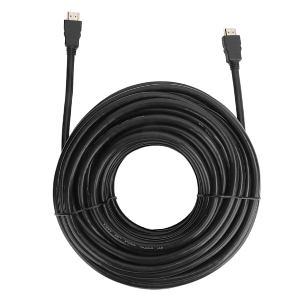 HDMI AM to AM Cable 1.4 Simple Version Copper Conductor Iron Shell Black Cover 1080P20 Meter