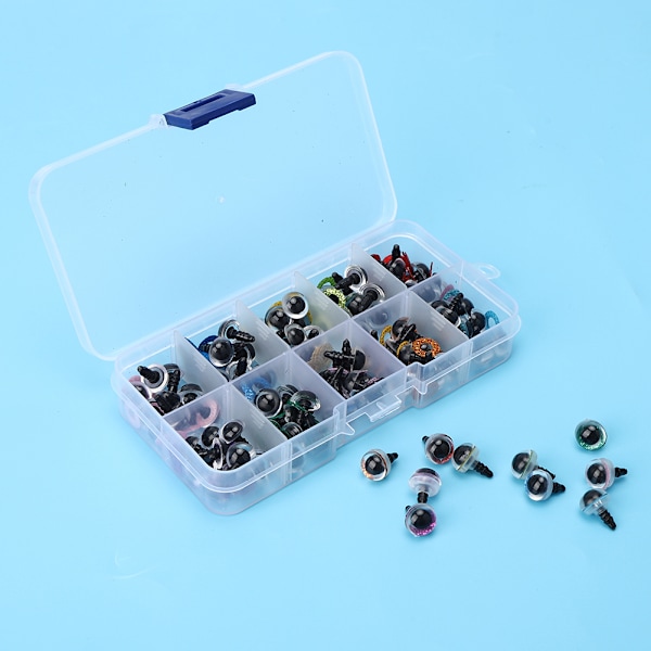 1 låda björnleksaksögon giftfria praktiska barn DIY handgjorda tillbehör 10 mm (10 lådor (inklusive 100 st))