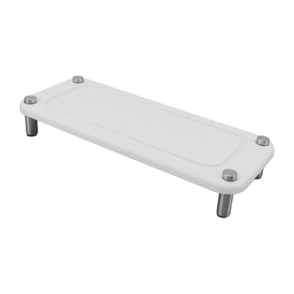 Vask Caddy Instant Dry Sink Organizer Tørker umiddelbart Vaskholder Diatoméjord Pedestal Stativ Riser med Rustfritt Stål Føtter Hvit