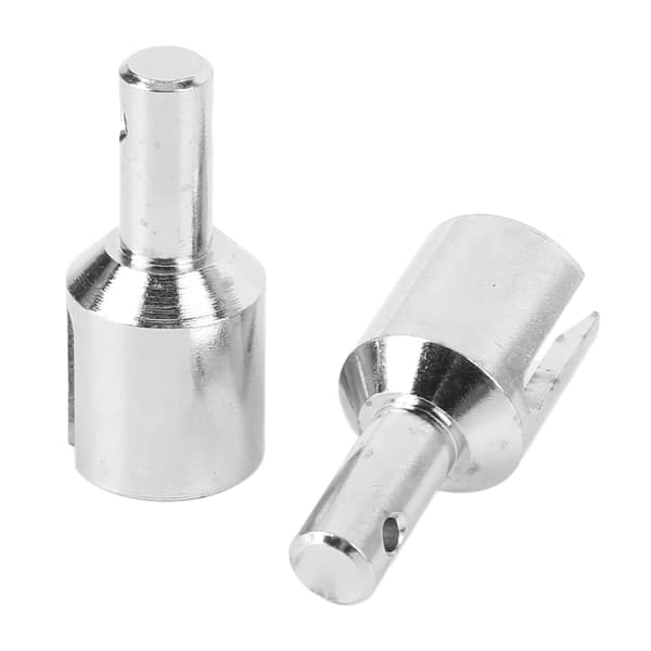 1 par differentialutgångskopp fram bak universell stål standardstorlek diff utdrivningskopp för 1/8 4WD SLEDG Silver