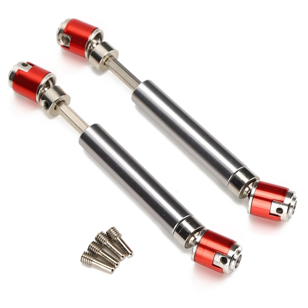 2 stk. metalltransmisjonsdrivaksel passer til Axial SCX10 D90 1/10 RC Crawler Mini Bildeler