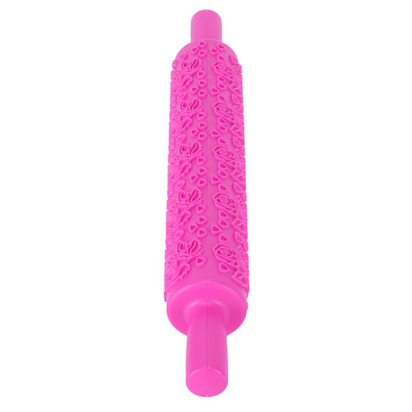 Fondant kavel av plast, präglad kavel för kakor, kex, bakverk, tårtdekoration, ros