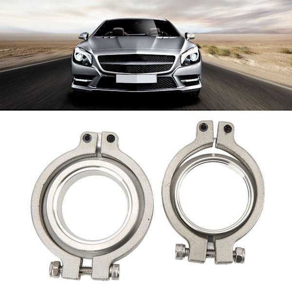 44 mm Wastegate V-båndklemmesæt rustfrit stål indløbsflangereparationssæt Udskiftning af TiAL MV-R og MV-S