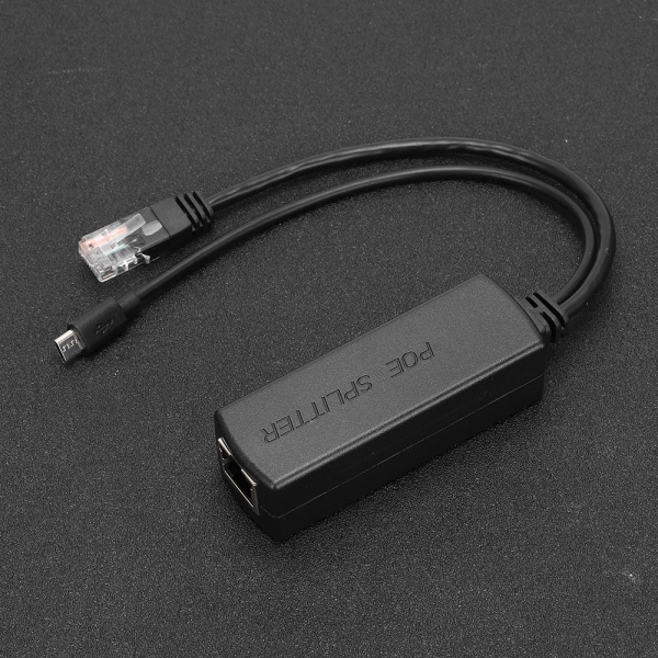 Ethernet DC48V - DC5V Power POE Splitter Adapter Injector Module USB liitin