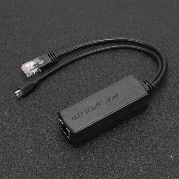 Ethernet DC48V til DC5V Power POE Splitter Adapter Injektormodul USB-stik