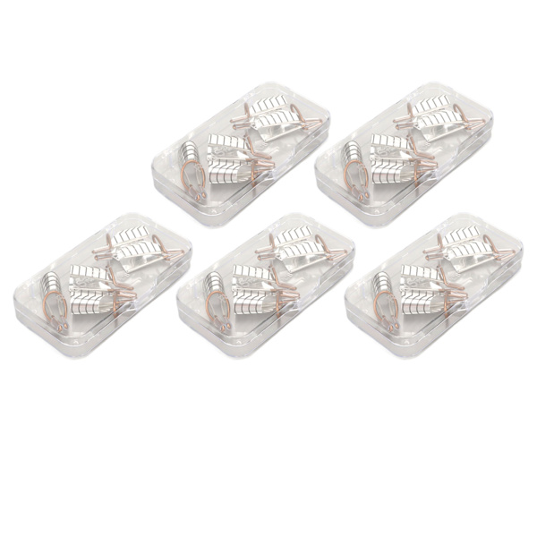 25 st Nail Extension Forms Guide Aluminiumram Återanvändbar franska nagel UV Gel Protector Forms