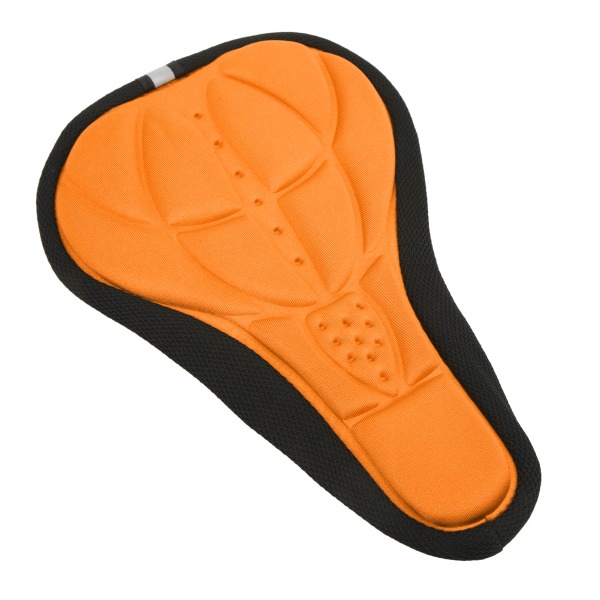 Cykelsadelsskydd Mjuk Andningsbar Hållbar Svamp Enkel Installation Bekväm Konkav Konvex Design Cykelsadelskudde Orange