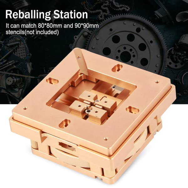 WN8090 BGA Reballing Station Auto Magnet Stencil Lodde Rework Kit Loddestation