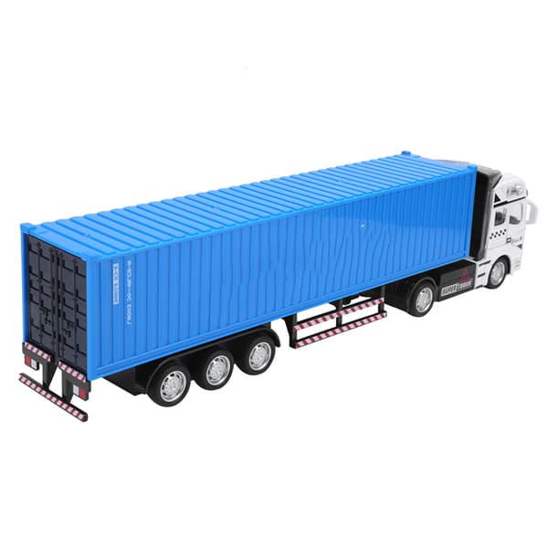 1: 48 Legeret Container Lastbil Model Legetøj Høj Simulation Børn Billegetøj KøretøjBlå Container Lastbil Model