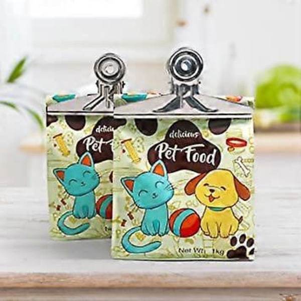 Extra Stora Clips Rostfritt Stål, 2-pack 20 cm Silverfärgade Metall Gemensklämmor för Ritbord Hemmakontor
