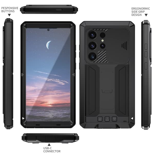 Tech-Protect Galaxy S24 Ultra Skal Kevlar Pro Cam Svart size 100