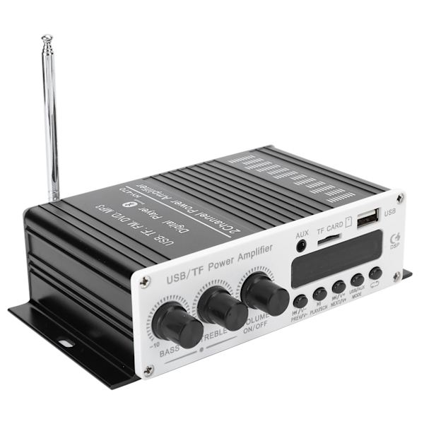 USB minneskort FM 3 in 1 Stereo Power Audio Amplifier Bluetooth 4.2 Digital Player