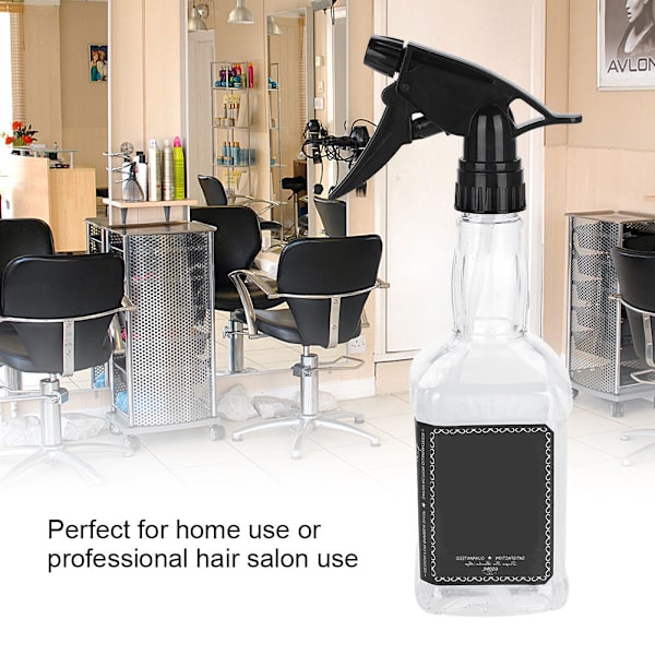 650 ml Frisörsprayflaska Salon Barber Hair Tool Påfyllningsbar vattensprutflaska Vit